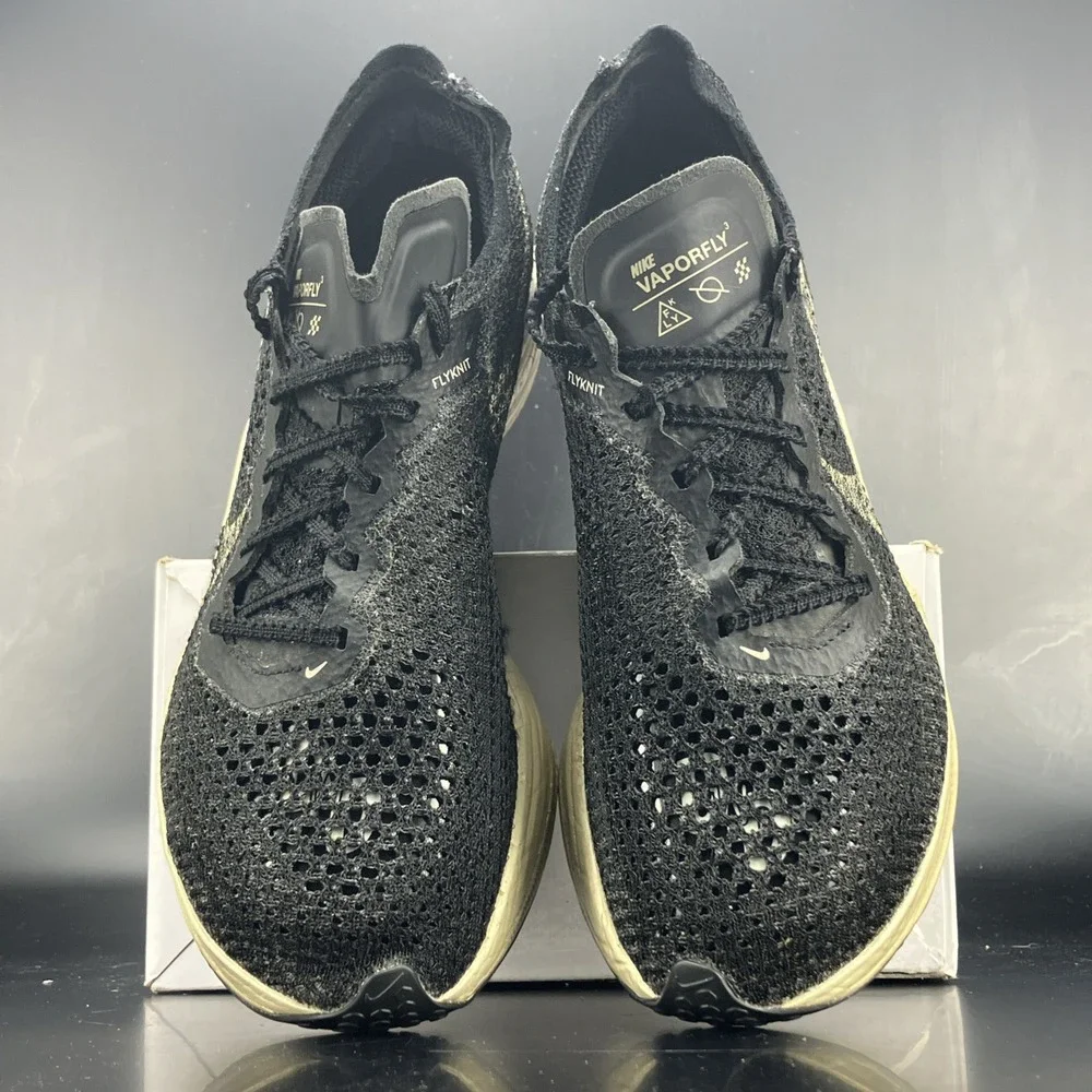 Nike ZoomX Vaporfly Next% 3 - Women's Size 5.5 'Black Gold Grain' (DV4130-002)